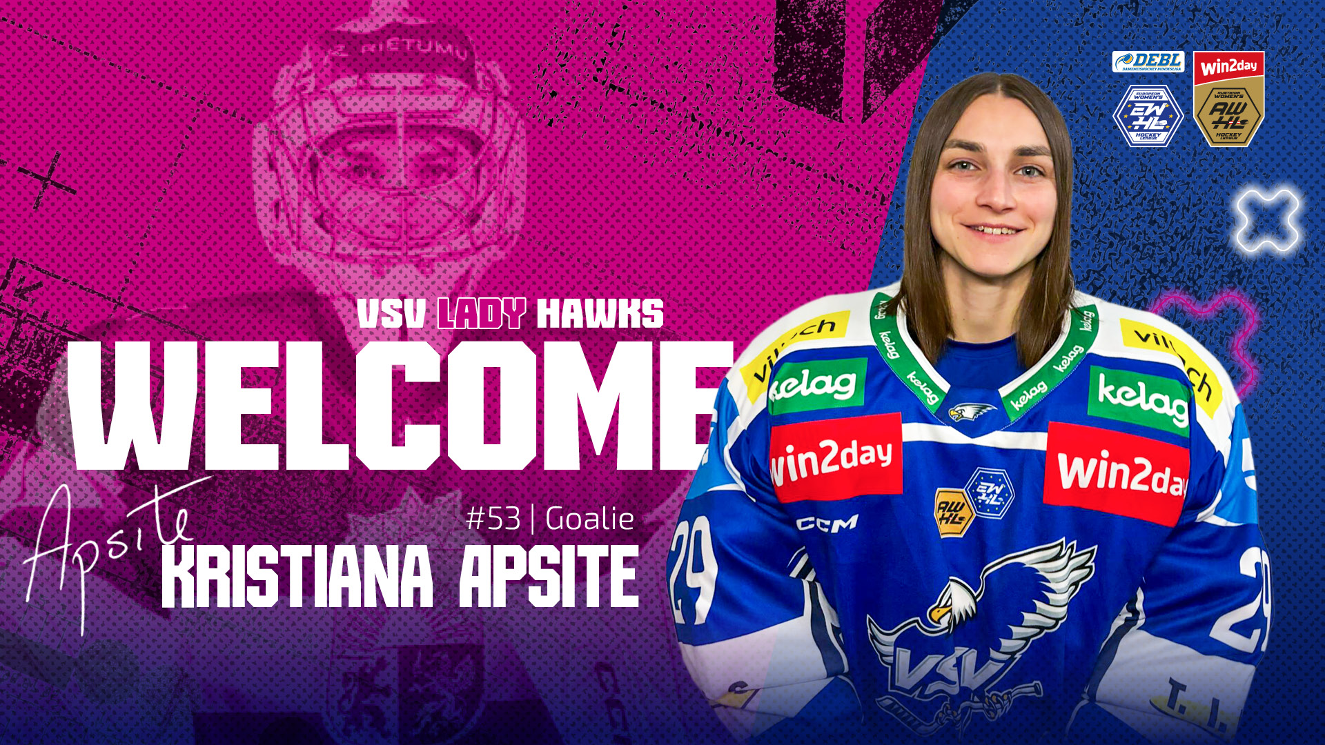 VLH welcome Kristiana Apsite
